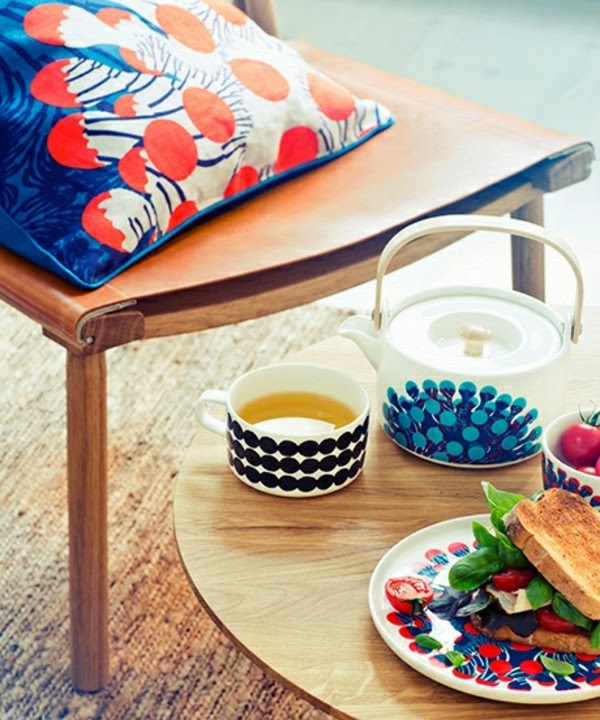 Color design in the living room and home furnishing trends 2015