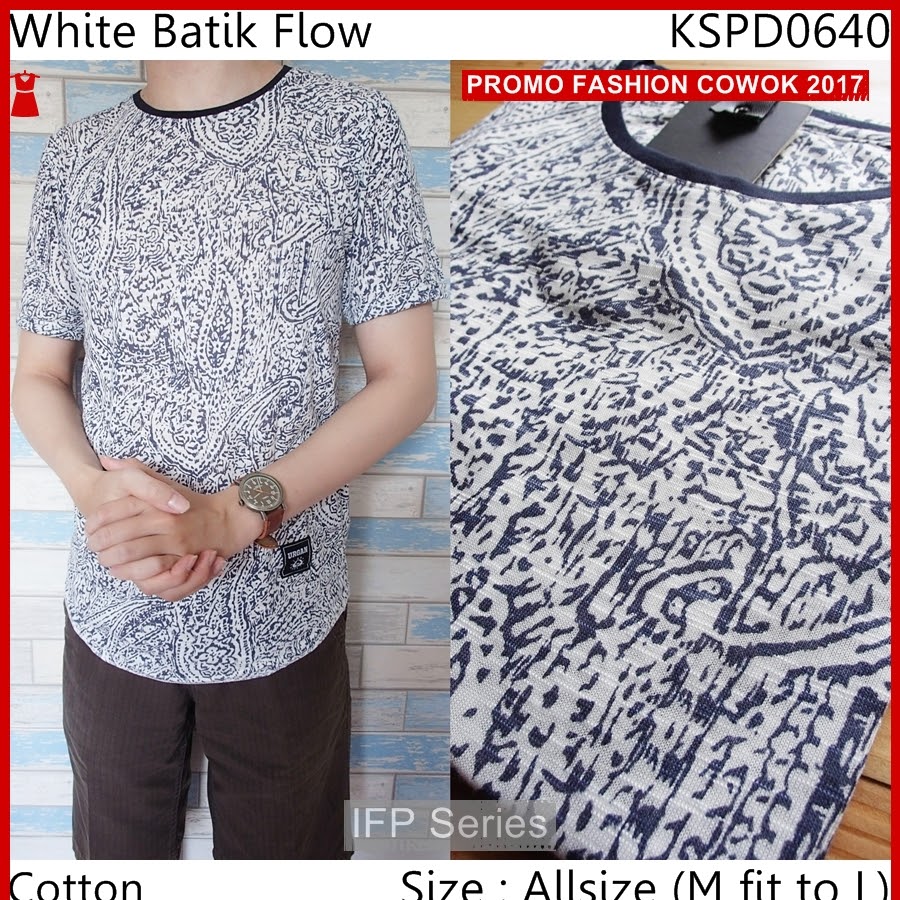 BIMFGP084 Batik Kaos Lengan Pendek Pria PROMO