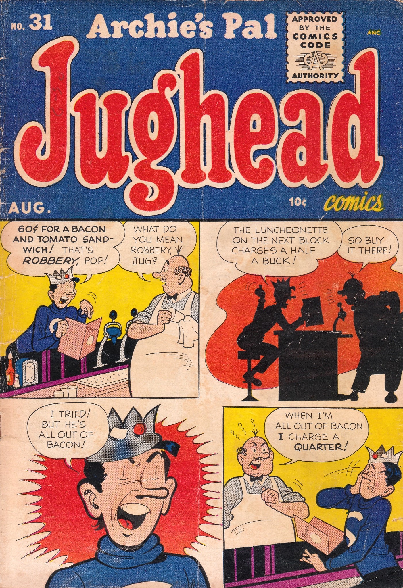 Read online Archie's Pal Jughead comic -  Issue #31 - 1