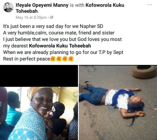 300L female student crushed to death by truck after falling off Okada on the way to school in Ogun State