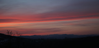 Monday's sunset was a glorious riot of colour Monday's sunset was a glorious riot of colour