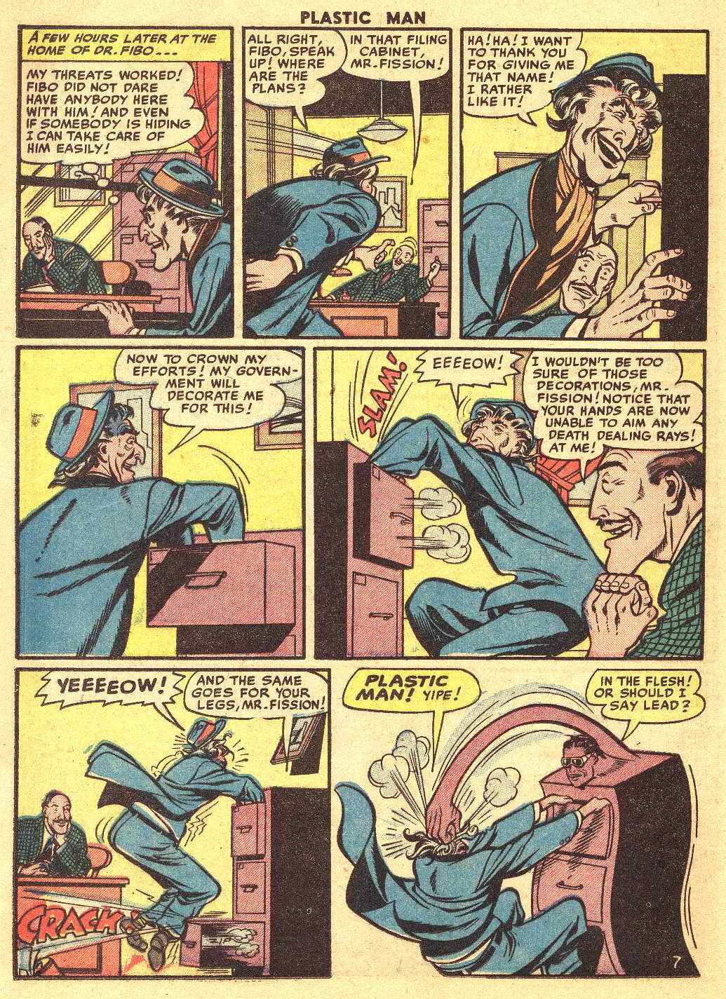 Read online Plastic Man (1943) comic -  Issue #32 - 25