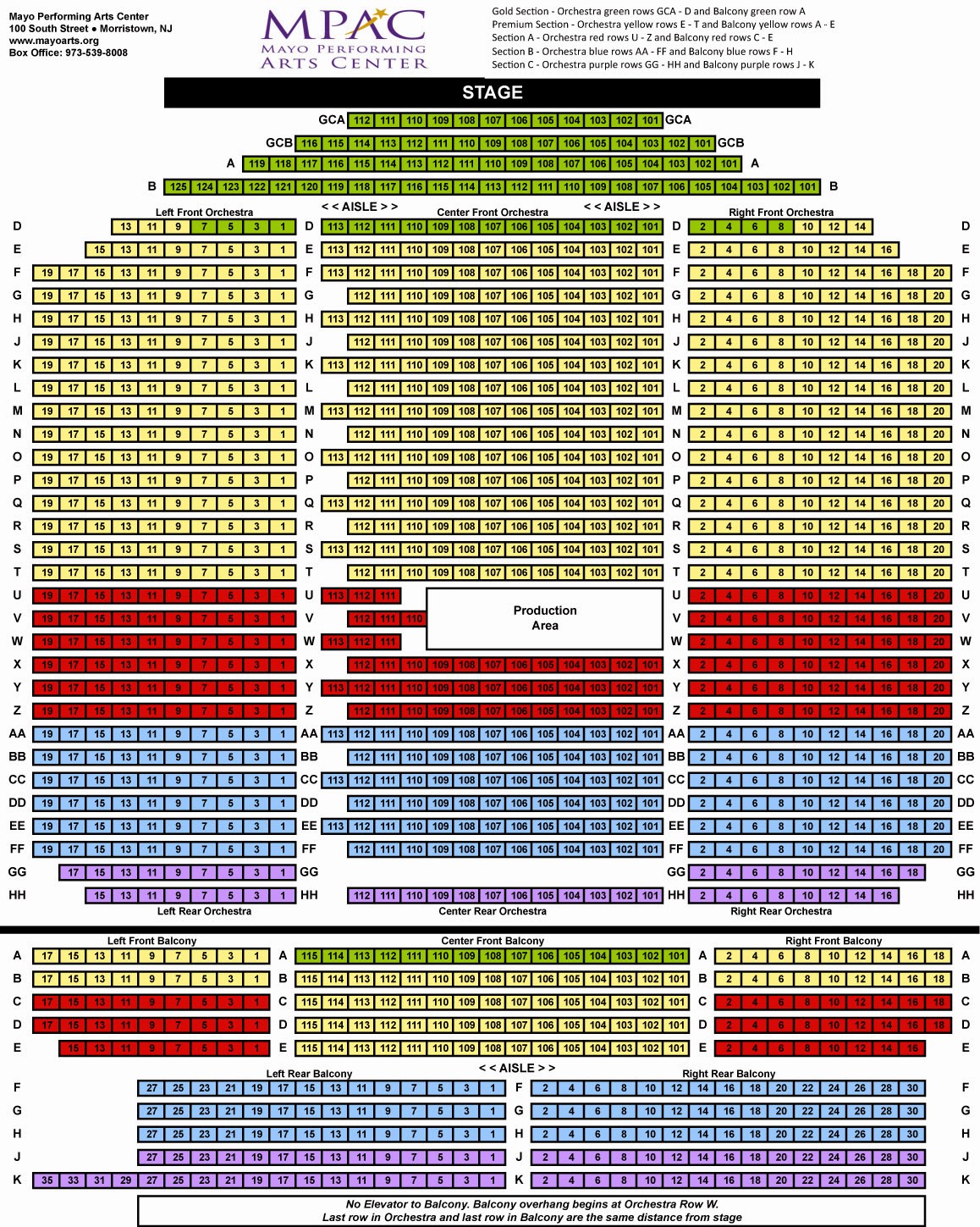 Keswick Seating Chart