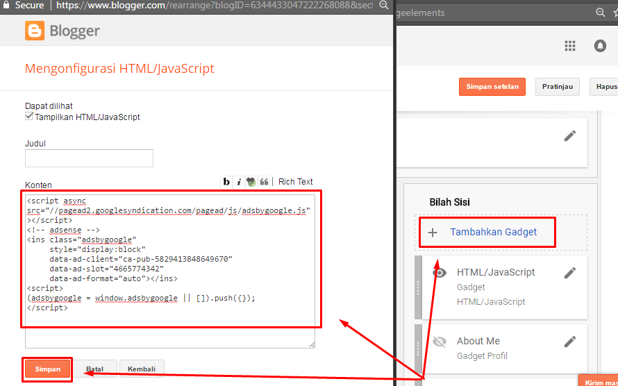 Membuat unit adsense Membuat unit adsense