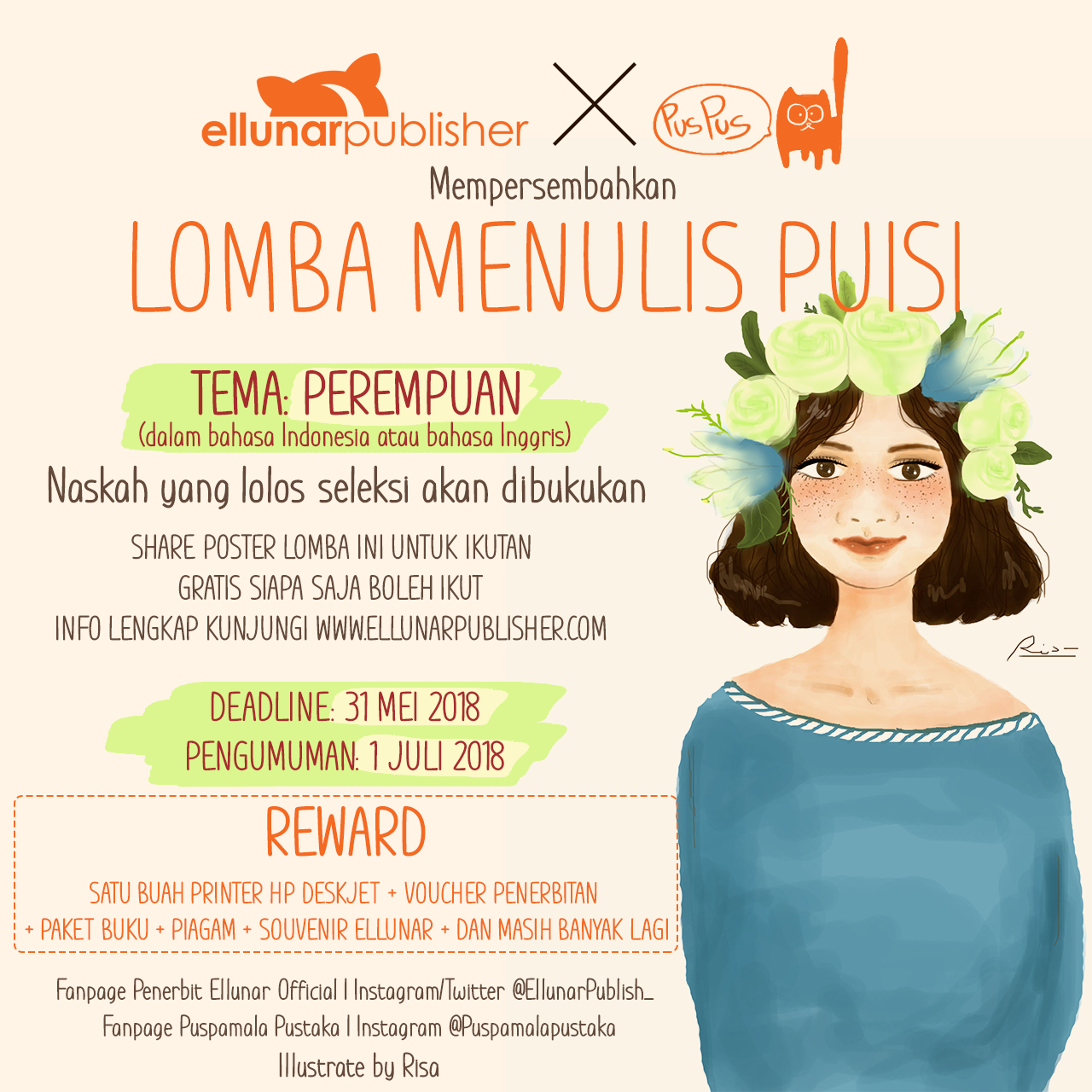 Lomba Menulis PuisiEllunar Publisher &amp; Puspamala Pustaka
