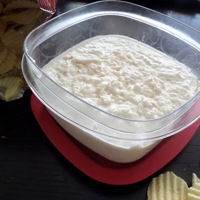 French Onion Dip:  A slightly beefy, very oniony, sour cream dip perfect for snacking.  Dad will love it.  It makes a great gameday snack too.