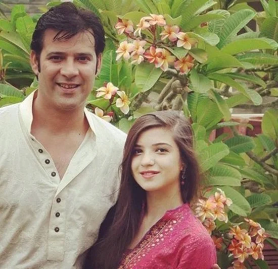 Moammar Rana with his daughter Rea