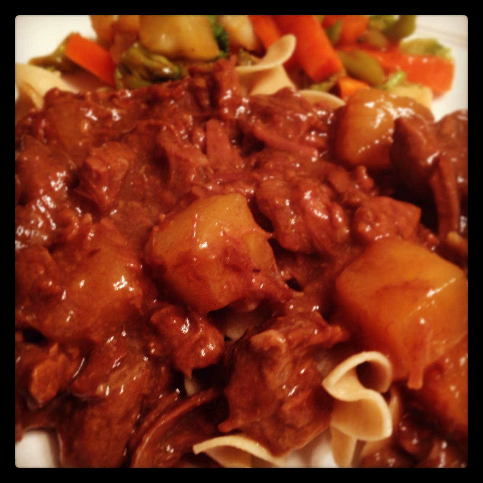 Cohen Food Slow Cooker Teriyaki Pineapple Beef