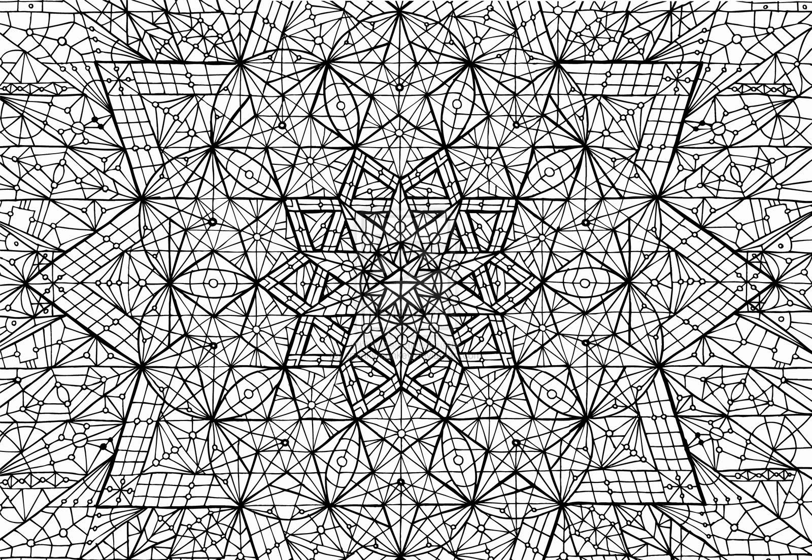 sacred geometry mandalas coloring pages - photo #1