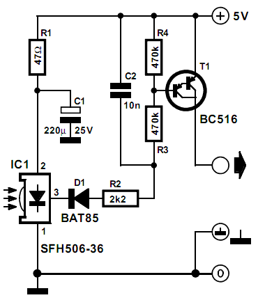 Simple Infra-red Receiver | Circuit Diagram Centre
