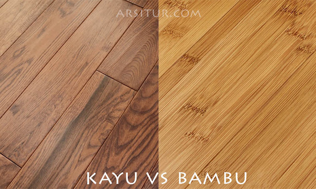 Perbandingan Lantai Kayu vs Bambu