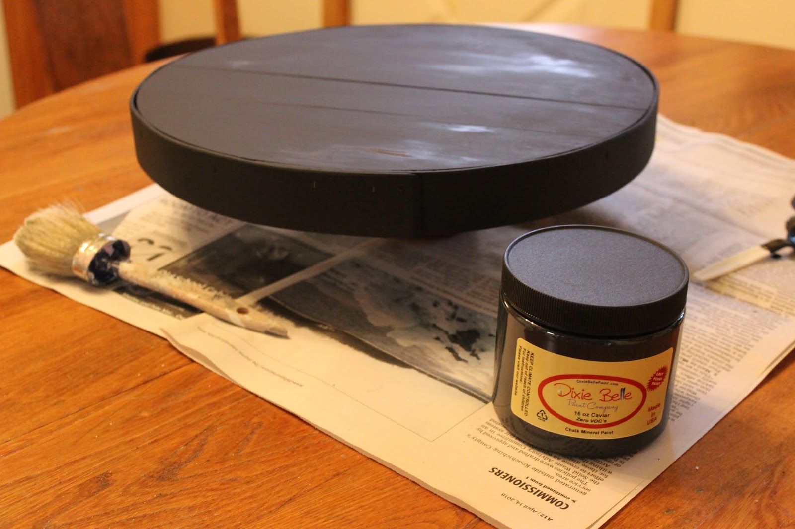 An Upcycled Garage Sale Wooden Cheese Box Side Table Organized Clutter