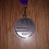 Fitbitches : My Running Medals in 2017 - Stroke Association Resolution Run