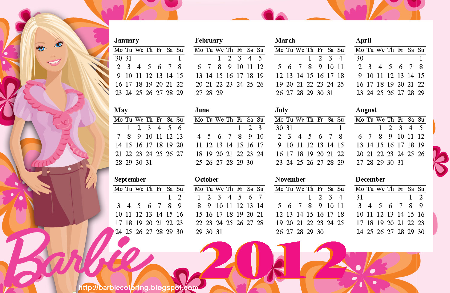 barbie-coloring-pages-free-2012-calendar-printable