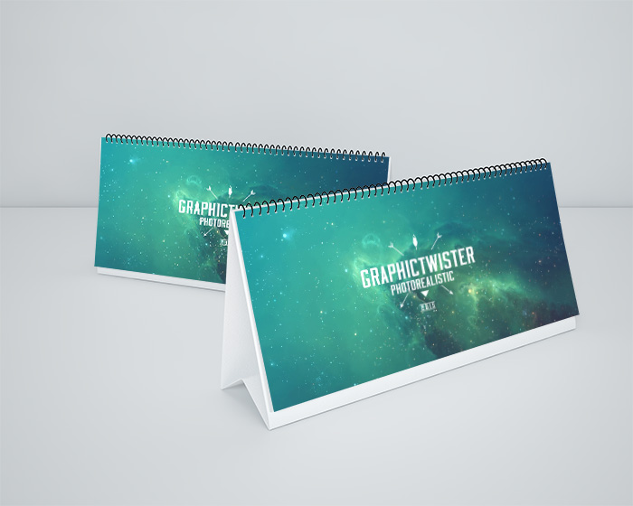 Double Small Desk Calendar MockUp v2 Download Mockup Kalender PSD Terbaru Gratis - Double Small Desk Calendar MockUp v2
