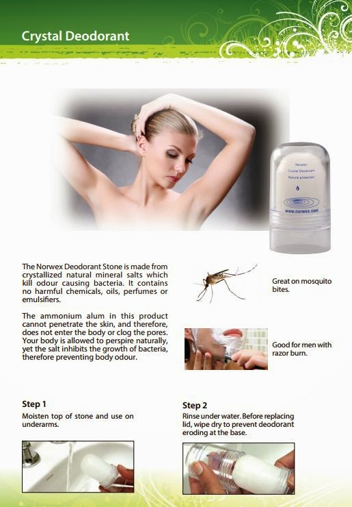 Book Reviews and More Product Review Norwex Crystal Deodorant