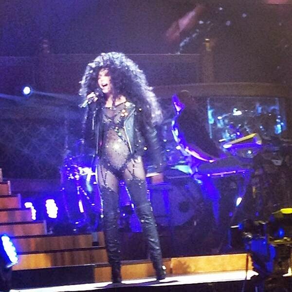Cher during her 'Dressed To Kill Tour'