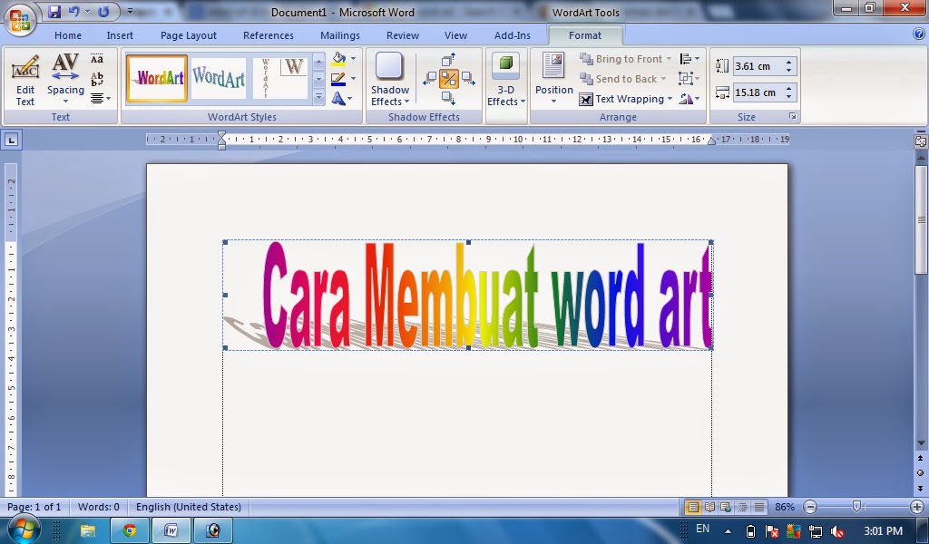 microsoft word art