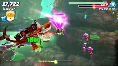 لعبة Hungry Shark World مكركة، لعبة Hungry Shark World مود فري شوبينغ