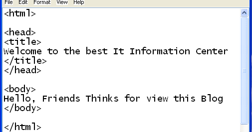 Make a HTML file | Best Computer Information Center