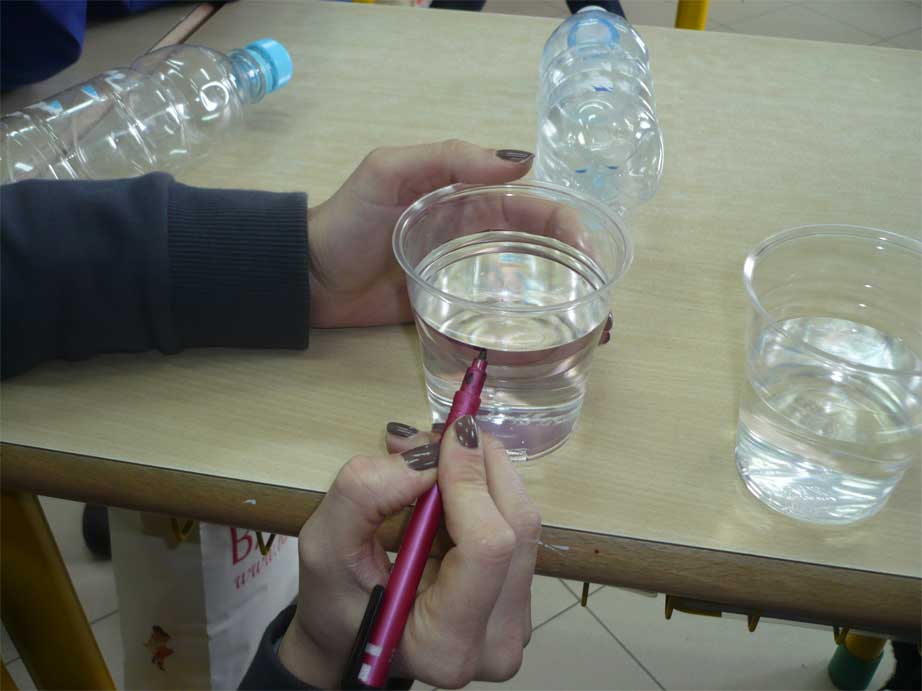 TEMPO PIENO DI.......... ESPERIMENTO CON L'ACQUA FASE 1