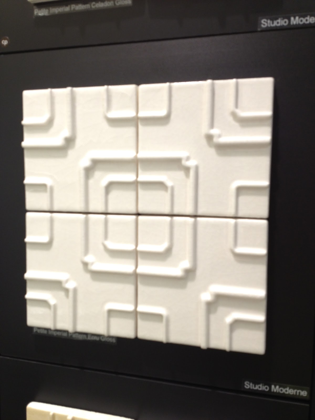 Decor Dreams & Schemes Trellis patterns pop up on ceramic tile