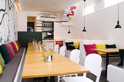 restaurant interior lounge teacher teachers decorating staff luxury olive modern decoration studio lifeforms colorful designs earth decor room colors bar