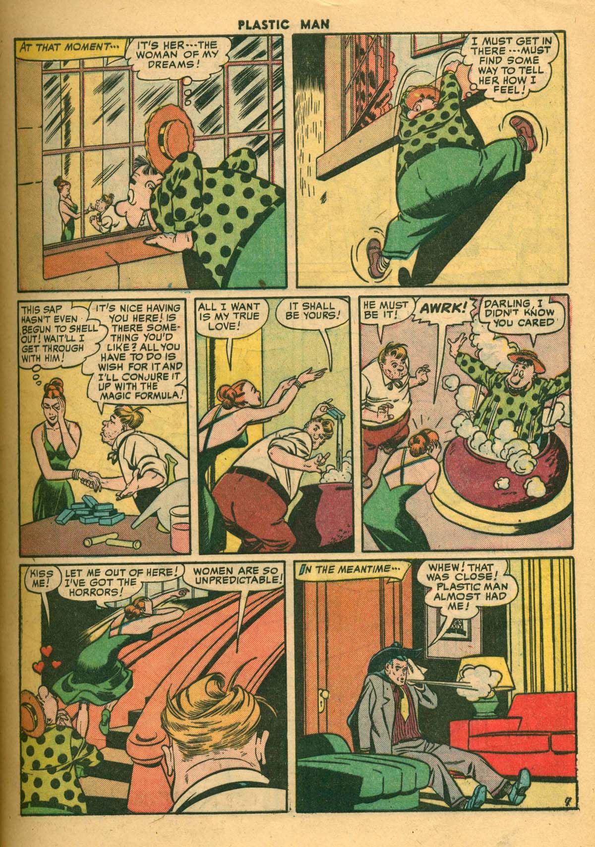 Read online Plastic Man (1943) comic -  Issue #27 - 9