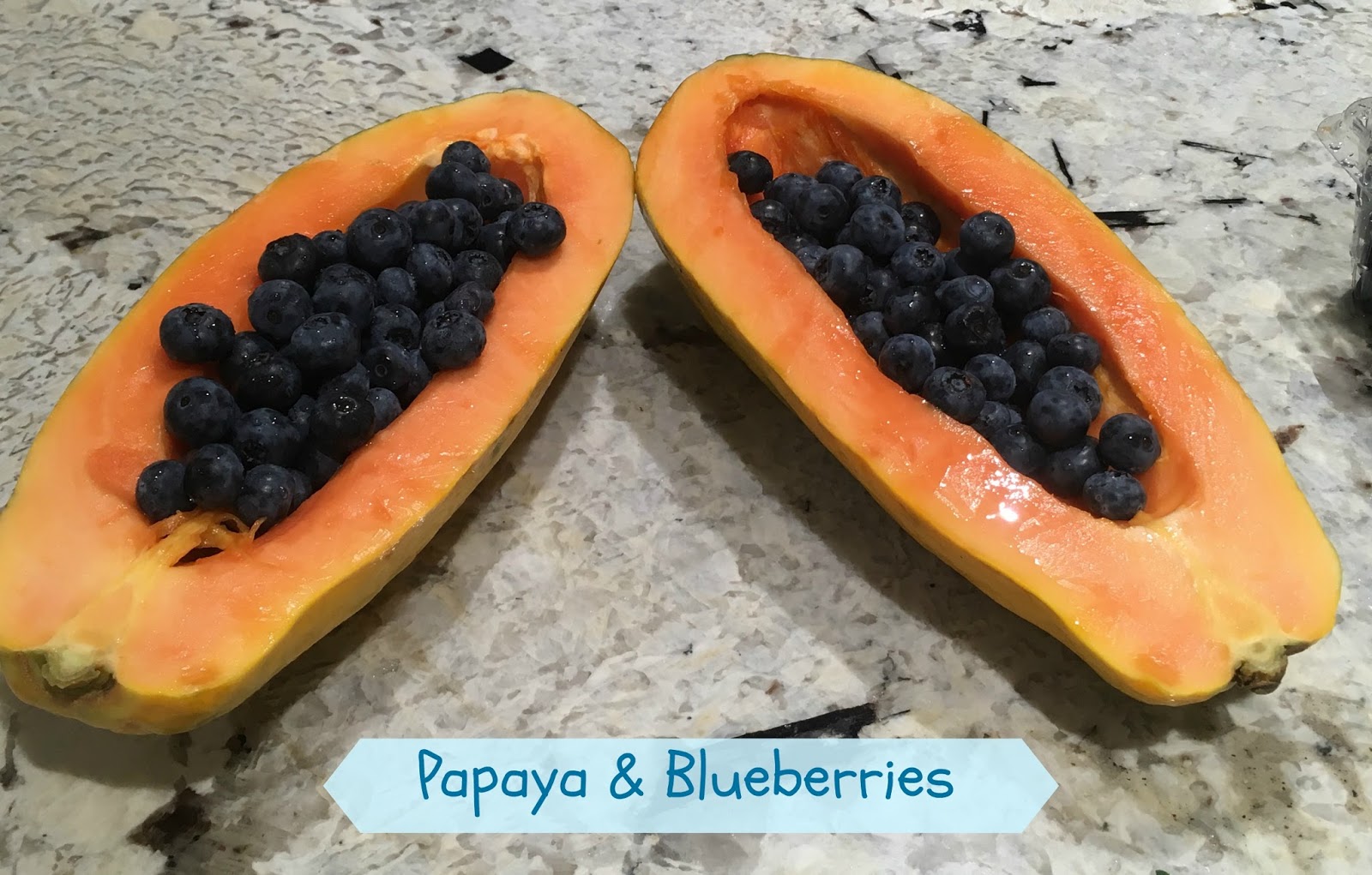 Gluten Free AZ Papaya and Blueberries Make a Beautiful Fruit Cup