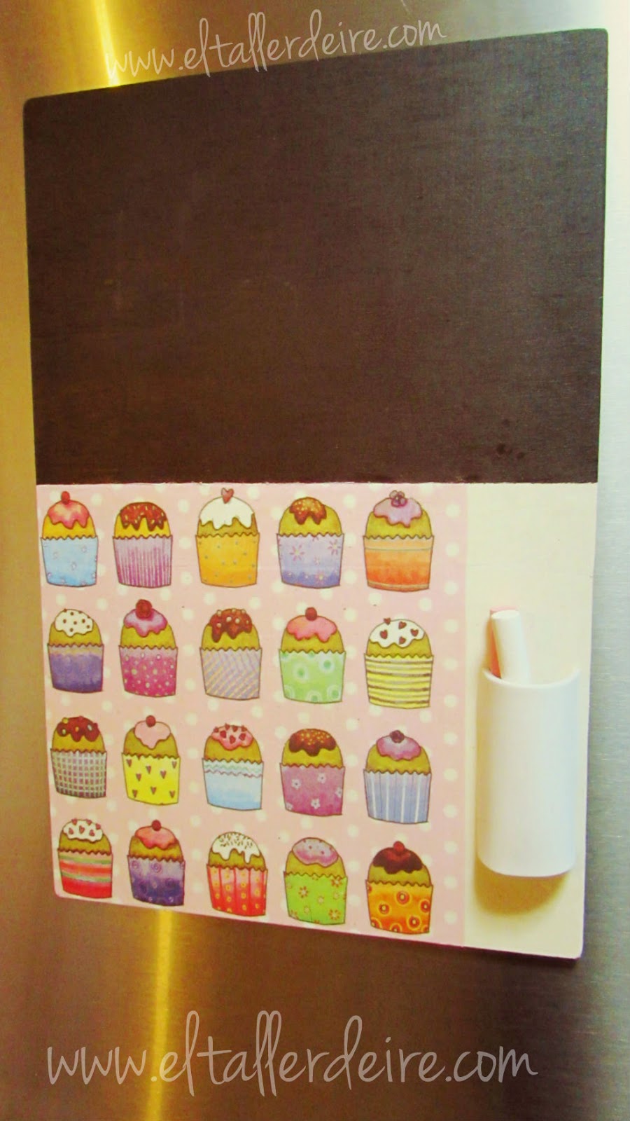 El Taller de Ire: Cómo hacer una pizarra para la cocina