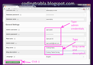 Install Serendipity 2.0.3 PHP Blog CMS on Windows tutorial 25