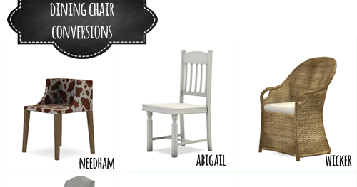 Dining Chair Conversions Mio Sims