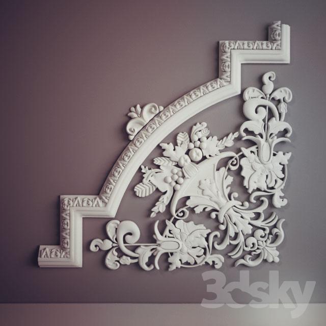 3DsMax Model Fretwork corner mDesign