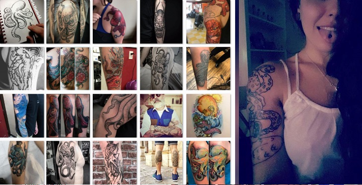 Gambar Tattoo 3D Keren Gurita Terbaru 2017 Di Lengan, Paha, Punggung Koleksi Dari Wahok Gambar Tattoo 3D Keren Gurita Terbaru 2017 Di Lengan, Paha, Punggung Koleksi Dari Wahok