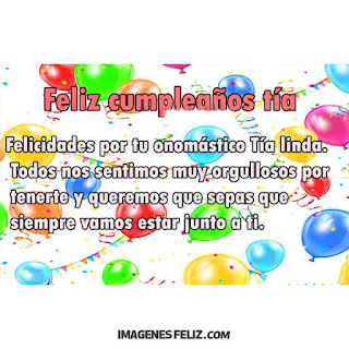 Feliz Cumpleaños Tia