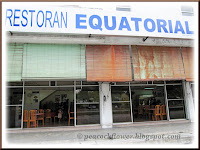 Signage of Equatorial Seafood Restaurant in Rawang, Selangor