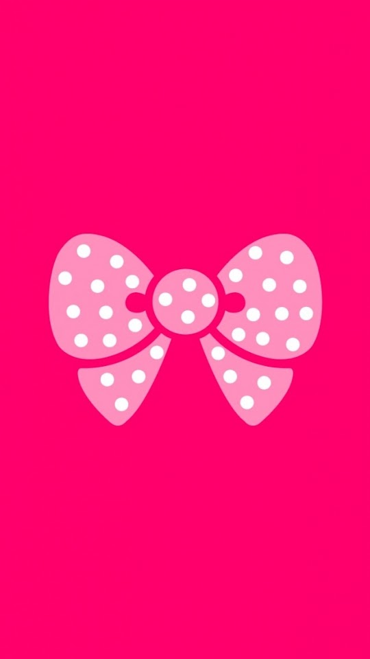  Pink Bow   Android Best Wallpaper
