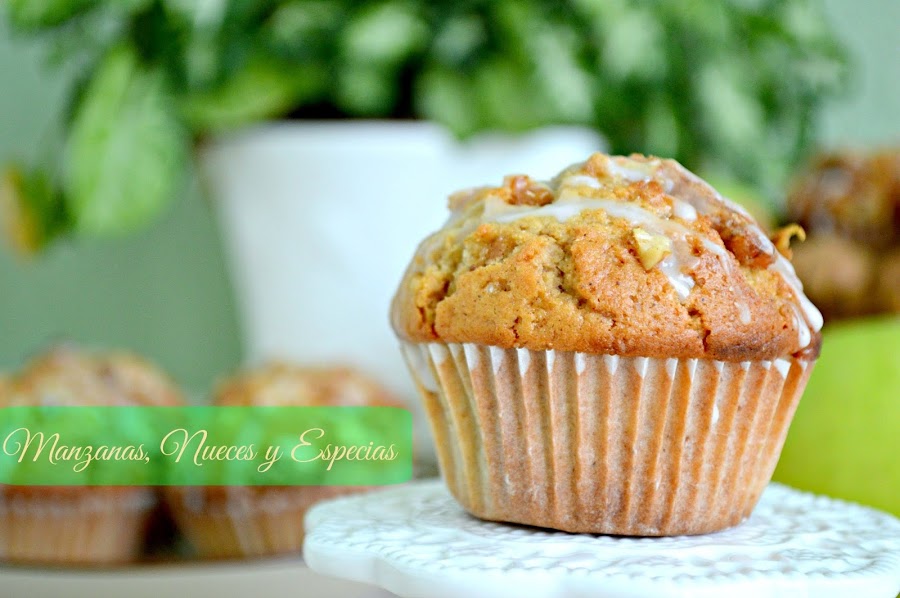 Muffins de Manzana, Nueces y Especias