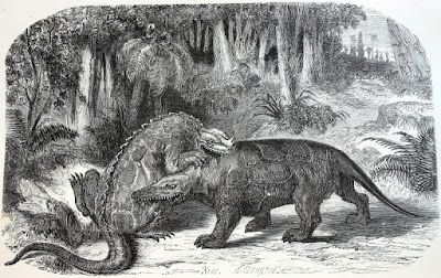Ilustraciones antiguas de dinosaurios