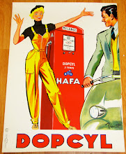 1940s French Art Deco Pin Up Poster