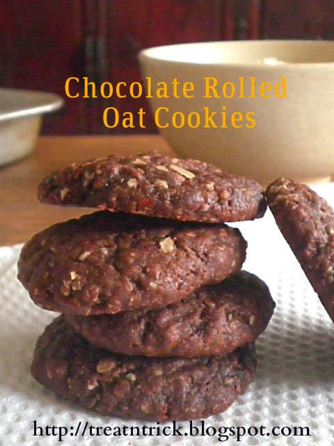 Chocolate Rolled Oat Cookies @ treatmtrick.blogspot.com