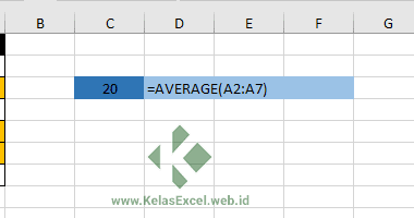 Cara Menggunakan Rumus Average Di Excel