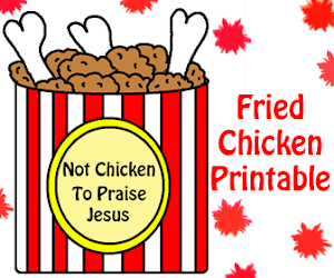 Not Chicken To Praise Jesus Craft