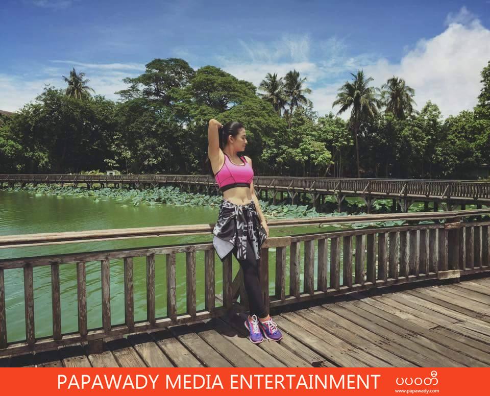 Thinzar Wint Kyaw Fashion, Outfit  and Activity At Shooting on Sunny Day