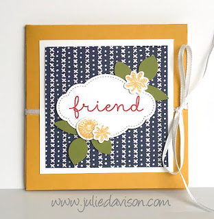 Video & PDF (Printable) Tutorial for Collapsible Room Card ~ Needle & Thread ~ 2019 Occasion Catalog ~ Fun Fold Card ~ www.juliedavison.com