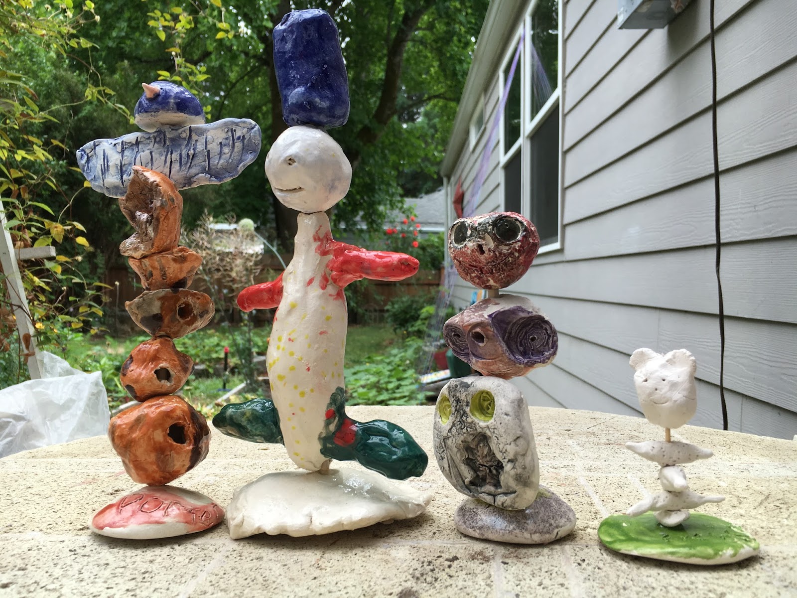 Diana Rose Studio Summer Fun in Clay! Garden Art!