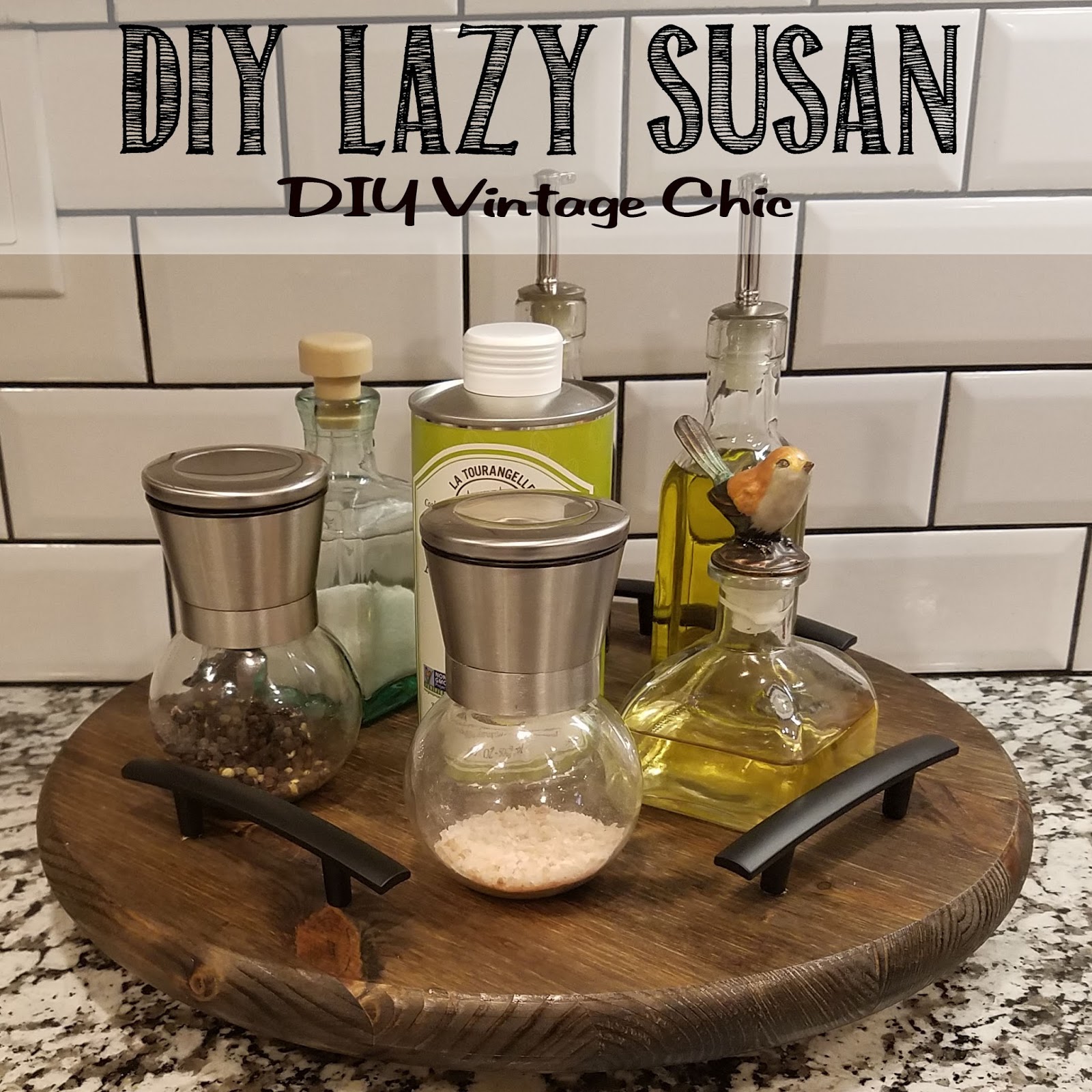 DIY Vintage Chic DIY Lazy Susan
