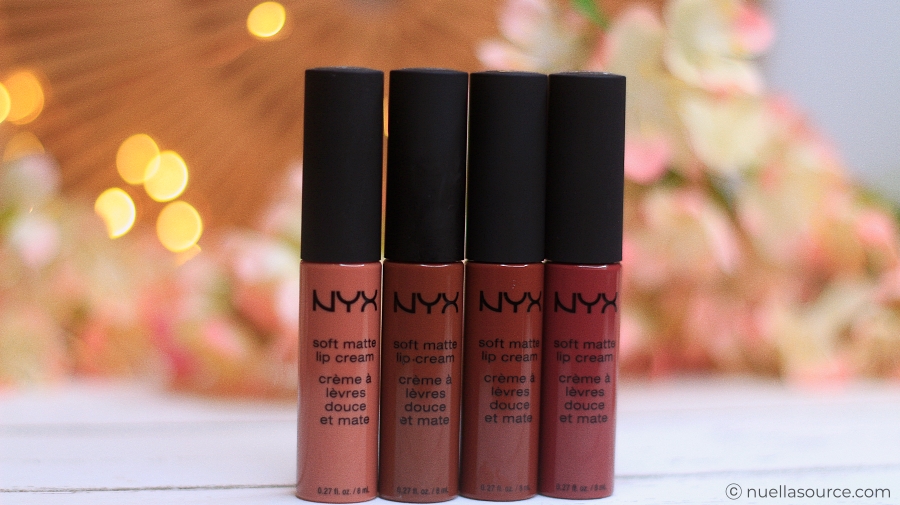 NYX soft matte lip cream nudes