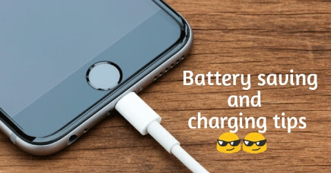 Smartphone battery charging and saving tips