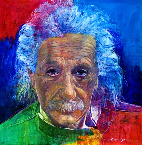 David Lloyd Glover - American painter | Albert Einstein 1879-1955 